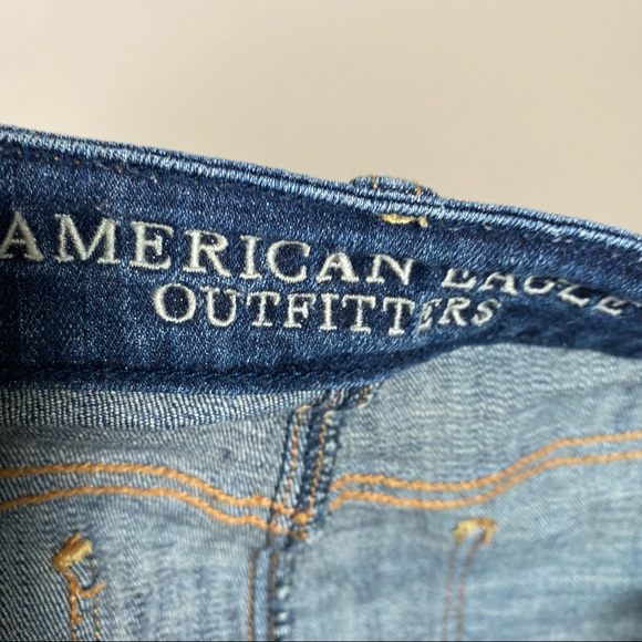 AEO Women’s Stretch Skinny Blue Jeans Size 4S - Picture 6 of 8